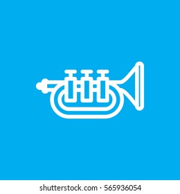 trumpet icon illustration isolated vector sign symbol