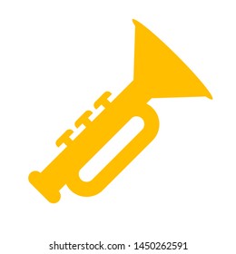  trumpet icon. Logo element illustration.  trumpet symbol design. colored collection.  trumpet concept. Can be used in web and mobile