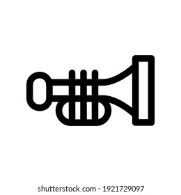 trumpet icon or logo isolated sign symbol vector illustration - high quality black style vector icons
