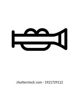 trumpet icon or logo isolated sign symbol vector illustration - high quality black style vector icons
