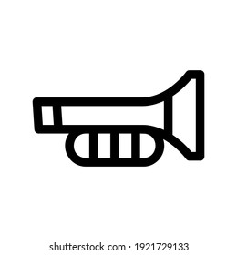 trumpet icon or logo isolated sign symbol vector illustration - high quality black style vector icons
