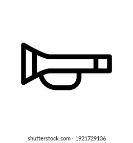 trumpet icon or logo isolated sign symbol vector illustration - high quality black style vector icons
