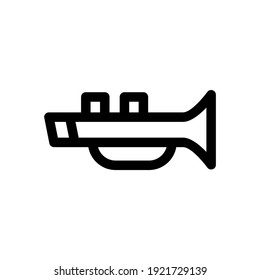 trumpet icon or logo isolated sign symbol vector illustration - high quality black style vector icons
