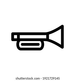 trumpet icon or logo isolated sign symbol vector illustration - high quality black style vector icons

