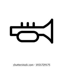 trumpet icon or logo isolated sign symbol vector illustration - high quality black style vector icons
