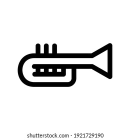 trumpet icon or logo isolated sign symbol vector illustration - high quality black style vector icons
