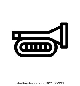 trumpet icon or logo isolated sign symbol vector illustration - high quality black style vector icons
