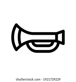 trumpet icon or logo isolated sign symbol vector illustration - high quality black style vector icons
