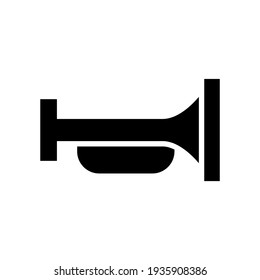 trumpet icon or logo isolated sign symbol vector illustration - high quality black style vector icons
