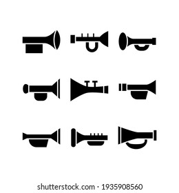 trumpet icon or logo isolated sign symbol vector illustration - Collection of high quality black style vector icons
