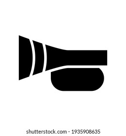 trumpet icon or logo isolated sign symbol vector illustration - high quality black style vector icons
