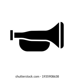 trumpet icon or logo isolated sign symbol vector illustration - high quality black style vector icons
