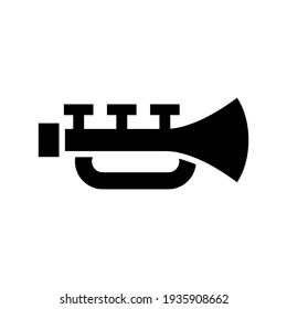 trumpet icon or logo isolated sign symbol vector illustration - high quality black style vector icons
