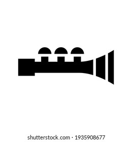 trumpet icon or logo isolated sign symbol vector illustration - high quality black style vector icons
