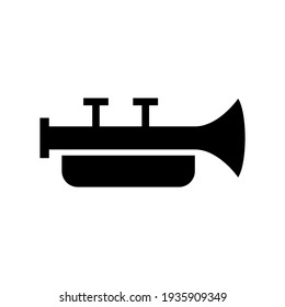 trumpet icon or logo isolated sign symbol vector illustration - high quality black style vector icons
