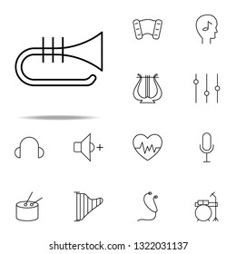 trumpet icon. Music icons universal set for web and mobile