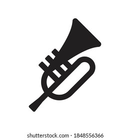 trumpet icon - musical instrument icon	