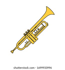 Trumpet Icon musical instrument illustration