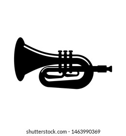 Trumpet icon. Musical instrument sign. Horn symbol vector illustration