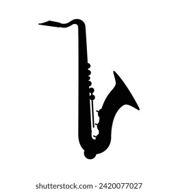 trumpet icon on white background