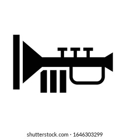 Trumpet icon, Saint patrick's day related vector illustration