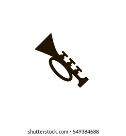 trumpet icon. sign design