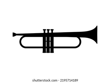 Trumpet icon sign for mobile concept and web design