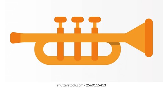 Trumpet icon. Trumpet sign. for mobile concept and web design. vector illustration on white background