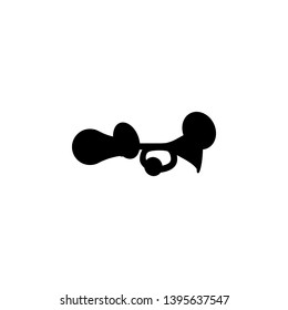 trumpet icon sign signifier vector