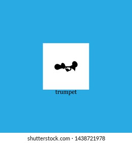 trumpet icon sign signifier vector