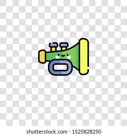 trumpet icon sign and symbol. trumpet color icon for website design and mobile app development. Simple Element from music collection for mobile concept and web apps icon.