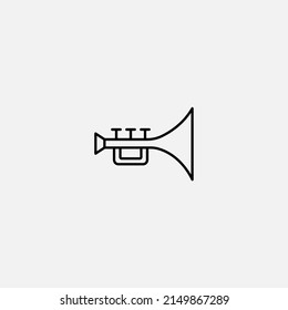 Trumpet icon sign vector,Symbol, logo illustration for web and mobile