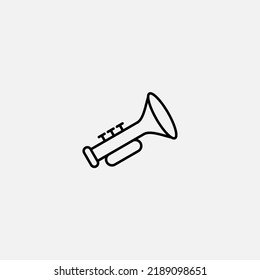 Trumpet icon sign vector,Symbol, logo illustration for web and mobile