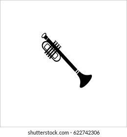trumpet icon stock vector illustration flat design
