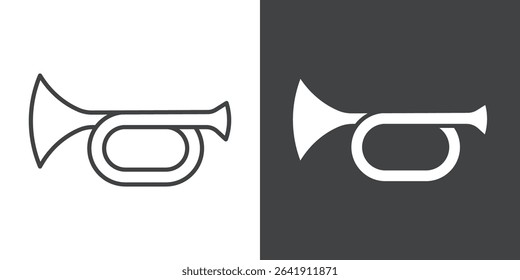 trumpet icon symbol illustration logo