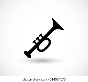 Trumpet icon vector