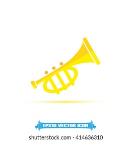 Trumpet icon vector.