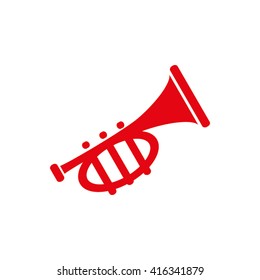 Trumpet icon vector.