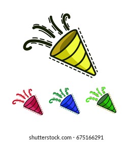 trumpet icon vector 