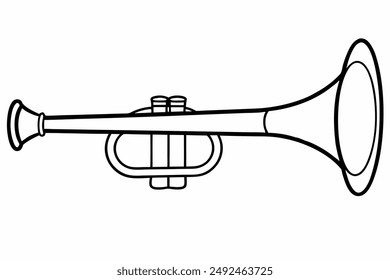Trumpet Icon Vector Art Illustration