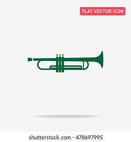 Trumpet icon. Vector concept illustration for design.