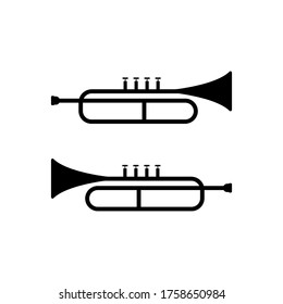 Trumpet icon vector design template