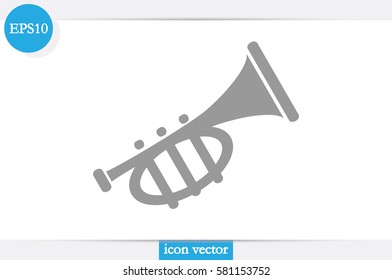 Trumpet icon vector illustration.