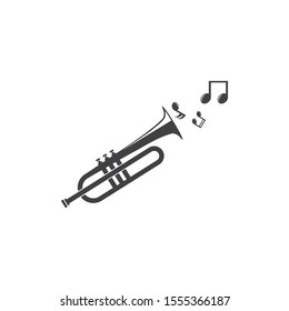 trumpet icon vector illustration design template