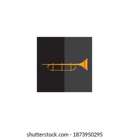 Trumpet icon vector ,illustration design template.