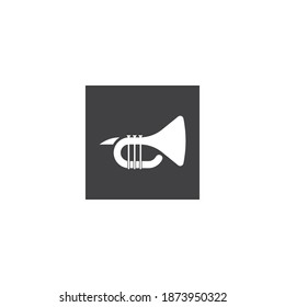 Trumpet icon vector ,illustration design template.