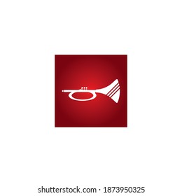 Trumpet icon vector ,illustration design template.
