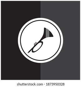 Trumpet icon vector ,illustration design template.