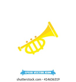 Trumpet icon vector illustration eps10.