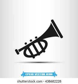 Trumpet icon vector illustration eps10